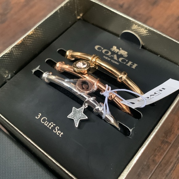 NWT - Coach - Set of 3 Cuff Bracelets - Picture 3 of 9